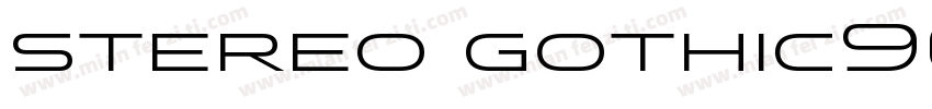 stereo gothic900字体转换